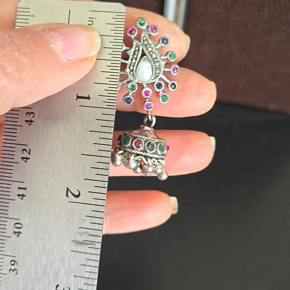Multistone Jingling Earrings With Gift Box